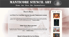 Desktop Screenshot of manticorestencilart.com